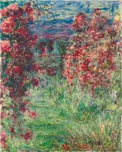 Dom w Giverny pod różami; Dom w Różach, 1925 autorstwa Claude Monet