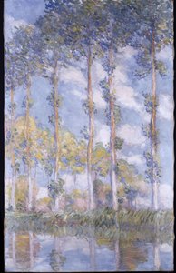 Topole autorstwa Claude Monet