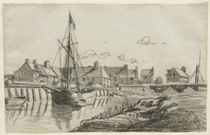 Port w Touques, ok. 1864 r. autorstwa Claude Monet