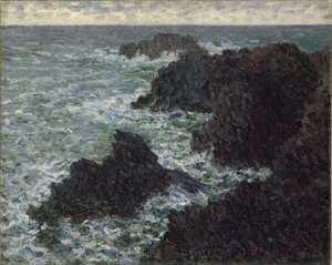 Skały w Belle-Ile, Dzikie Wybrzeże, 1886. autorstwa Claude Monet