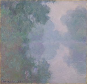 Sekwana w Giverny, poranne mgły, 1897 autorstwa Claude Monet