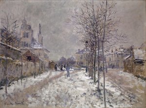 Pokryty śniegiem bulwar Pontoise w Argenteuil, 1875 r autorstwa Claude Monet