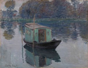 Łódź studyjna, 1874 autorstwa Claude Monet