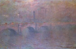 Tamiza przy moście Waterloo, 1903 autorstwa Claude Monet