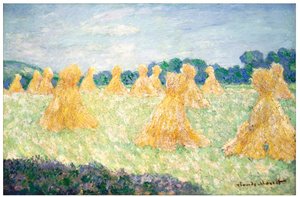 Młode damy z Giverny, efekt słoneczny autorstwa Claude Monet