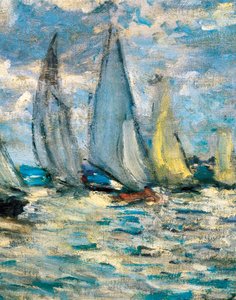 Łodzie lub regaty w Argenteuil (detal) ok. 1874 r. autorstwa Claude Monet