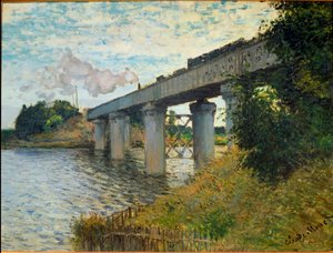 Most kolejowy w Argenteuil autorstwa Claude Monet