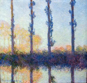 Cztery drzewa autorstwa Claude Monet