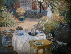 Lunch: panel dekoracyjny autorstwa Claude Monet