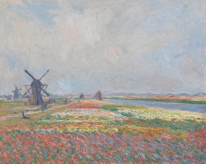 Pola tulipanów w pobliżu Hagi. 1886 autorstwa Claude Monet