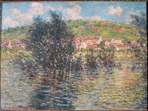 Vetheuil, widziany z Lavacourt autorstwa Claude Monet