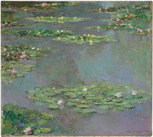 Lilie wodne, 1905 autorstwa Claude Monet