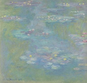 Lilie wodne; Nimfea, 1908 autorstwa Claude Monet