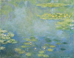 Lilie wodne, ok. 1906 (olej na płótnie) autorstwa Claude Monet