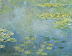 Lilie wodne (olej na płótnie) autorstwa Claude Monet