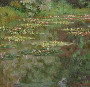 Lilie wodne lub staw nenufarów (nimfy) 1904 (olej na płótnie) autorstwa Claude Monet