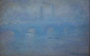 Most Waterloo. Efekt mgły autorstwa Claude Monet