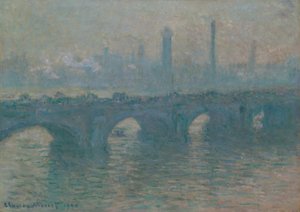 Most Waterloo, szara pogoda, 1900. autorstwa Claude Monet