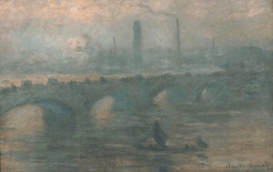 Most Waterloo, mglisty poranek autorstwa Claude Monet