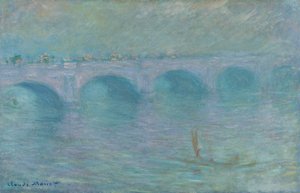 Most Waterloo we mgle, 1903 autorstwa Claude Monet