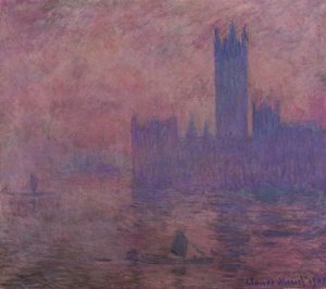 Wieża Westminsterska autorstwa Claude Monet