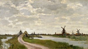 Wiatraki w pobliżu Zaandam autorstwa Claude Monet