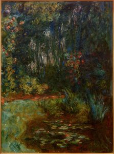 Narożnik basenu z liliami wodnymi, 1918 autorstwa Claude Monet