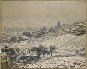 Zima w Giverny, 1885 autorstwa Claude Monet