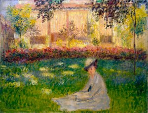 Kobieta w ogrodzie, 1876. autorstwa Claude Monet