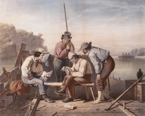 W rozterce, Missisipi flisacy w karty do gry autorstwa Claude Régnier