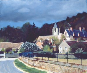 Wioska w Ile-de-France autorstwa Claude Salez