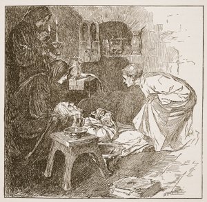 Śmierć Bedy, ilustracja z 