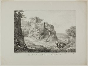 Widok drogi z Cascatelles do Tivoli