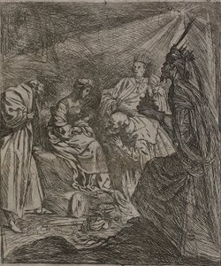 Adoracja Królów autorstwa Claude Vignon