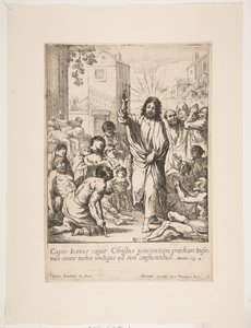 Uzdrawianie niedołężnych Jezus Chrystus uzdrawia wielu chorych w Galilei. autorstwa Claude Vignon