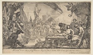 Męczeństwo św. Wawrzyńca, ca. 1627. autorstwa Claude Vignon