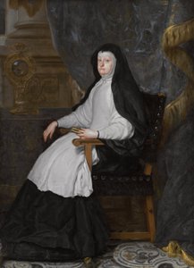 Maria Anna von Österreich, Gemahlin König Philipps IV von Spanien, als Witwe Maria Austriacka, małżonka króla Hiszpanii Filipa IV, jako wdowa autorstwa Claudio Coello