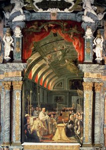 Komunia Święta Karola II (1661-1700) i jego Dwór, 1690