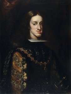 Portret Karola II z Hiszpanii (1661-1700) - Obraz Claudio Coello (1642-1693), olej na płótnie