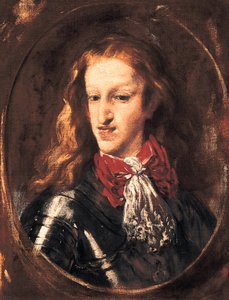 Portret Karola II (1661-1700) króla Hiszpanii. Obraz Claudio Coello (1642-1693)