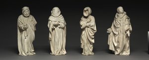Żałobnicy z grobu Filipa Śmiałego, księcia Burgundii, 1404-10 autorstwa Claus de Werve