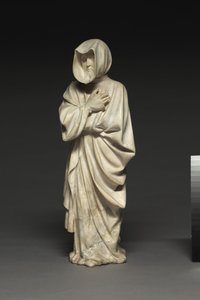 Dwóch Płakaczy z grobu Filipa Śmiałego, księcia Burgundii, 1404-10 autorstwa Claus de Werve
