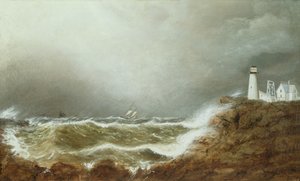 Latarnia morska Eastern Point, port Gloucester autorstwa Clement Drew