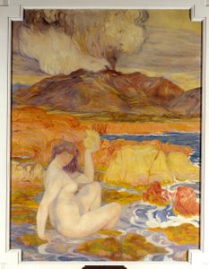 Malarstwo geologiczne Helene Dufau (1869-1939) XX-wieczny Paryż.