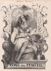 Strona tytułowa dla Revue de Peintres, 1835. autorstwa Célestin Nanteuil
