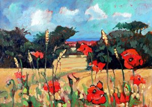 Kent Poppies, 2007 (akryl na płótnie)