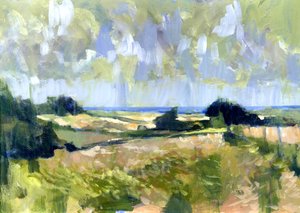 Sutton Downs View, 2007 (akryl na pokładzie)