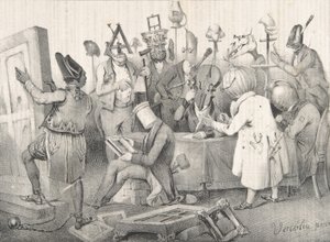 Słynne Jury Malarskie. Salon z 1841 r., 20 marca 1841 r. autorstwa Clément Pruche