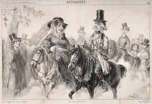News: Proszę mi powiedzieć, Madame Miroton, wydaje się, że to my nadaliśmy ton..., 1841.