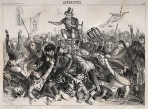 Wiadomości: Wybory w Anglii, 1841. autorstwa Clémente Pruche